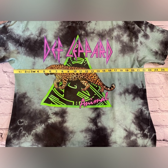 NWOT Licensed Def Leppard Animal Tie Dye Band Tee - Size Large - Picture 13 of 15